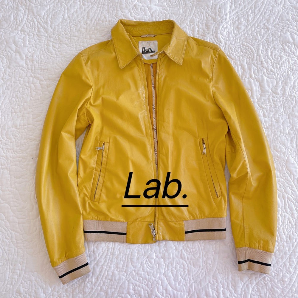 Lab. Mens leather jacket bought in Italy. Leather. Size S